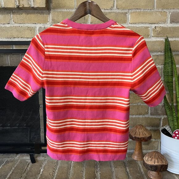 Lucy & Yak striped ribbed tee. NWOT - Picture 4 of 5